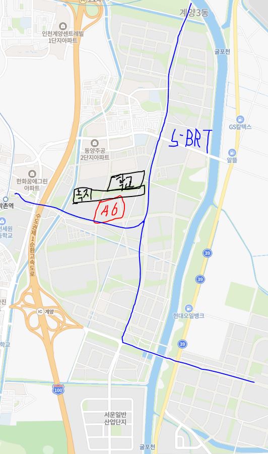 인천계양신도시 사전청약 A6블록 입지