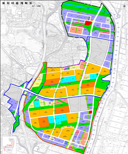 인천계양신도시 토지이용계획도