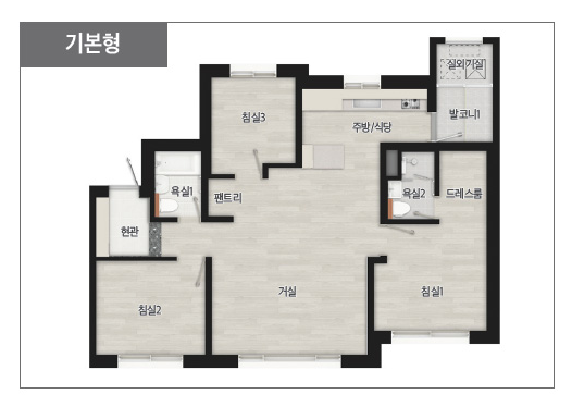 오산 세교2지구 파라곤 68 평면