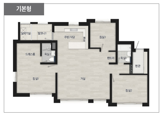 오산 세교2지구 파라곤 84A 평면