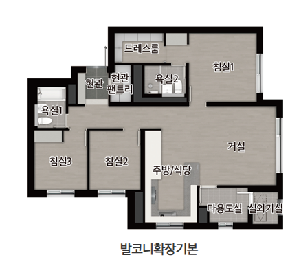 제물포 e편한세상 74B 평면도