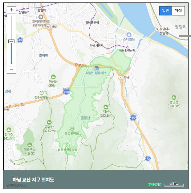 하남 교산신도시 지도