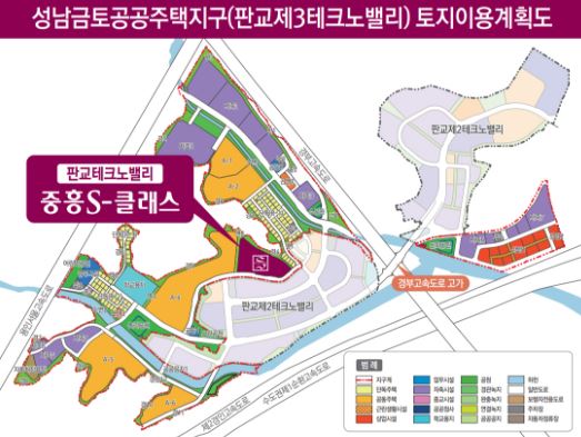 성남 금토 중흥S클래스 위치