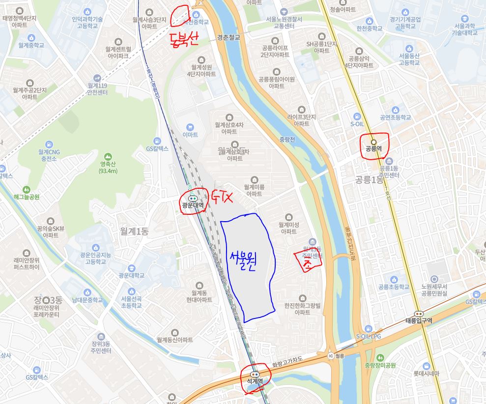 아이파크 서울원 주변 시설