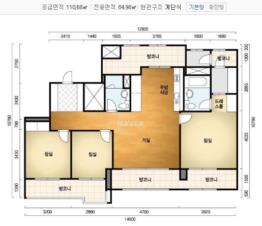 아크로리버파크 전용 84 평면도