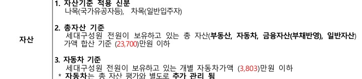 고령자 복지주택 자산 기준