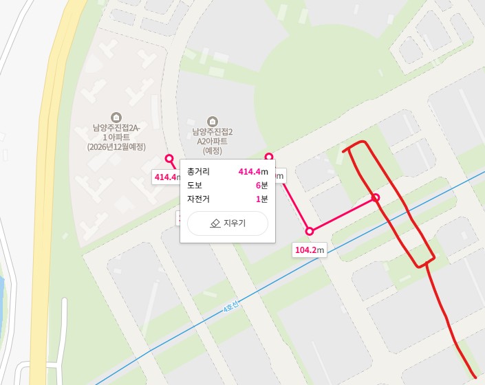 남양주진접2지구 A1블록 역세권