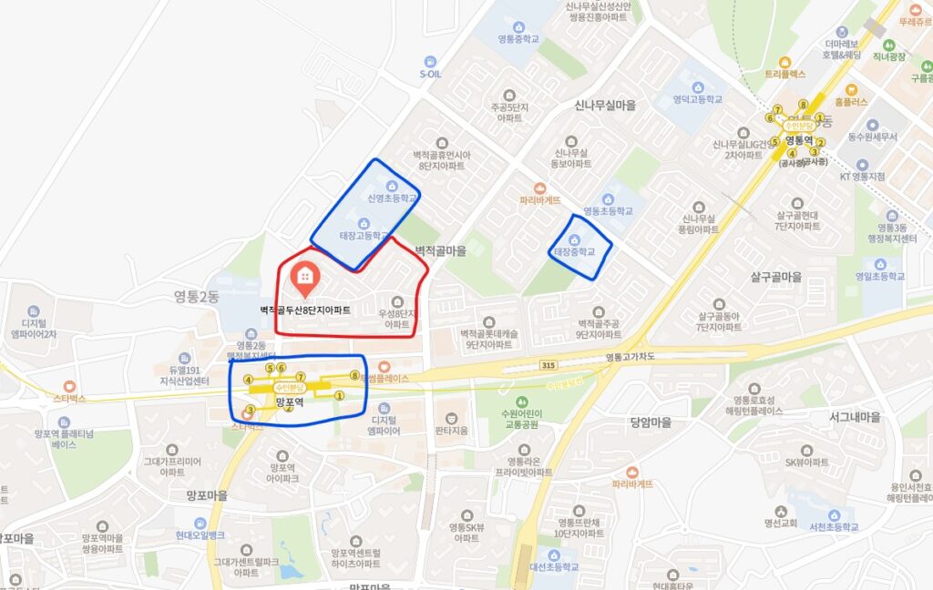 벽적골 두산우성한신 위치