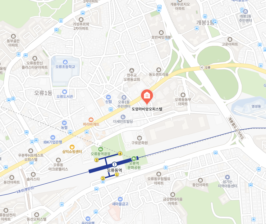 도양라비앙오피스텔 청년매입임대주택 위치