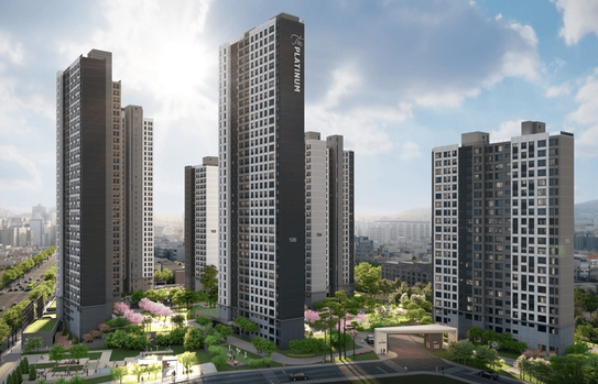 쌍용 더 플래티넘 온수역 조감도