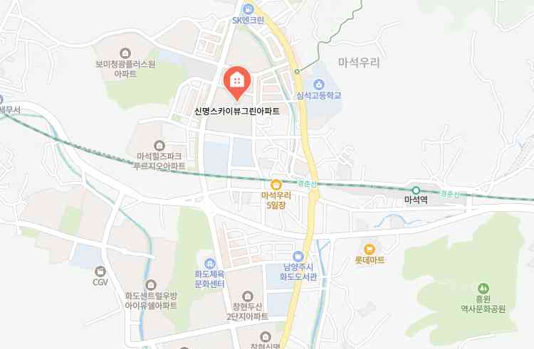 신명스카이뷰그린아파트 위치